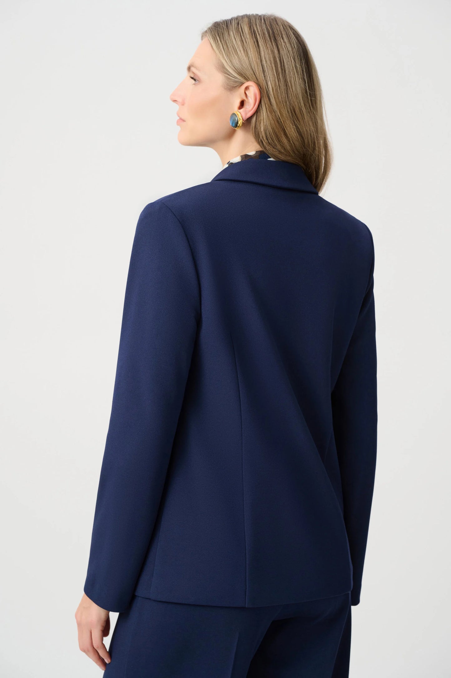 Scuba Crepe Fitted Blazer