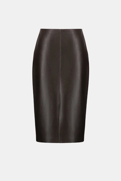 Bonded Leatherette Pencil Skirt - Lucindas on-line