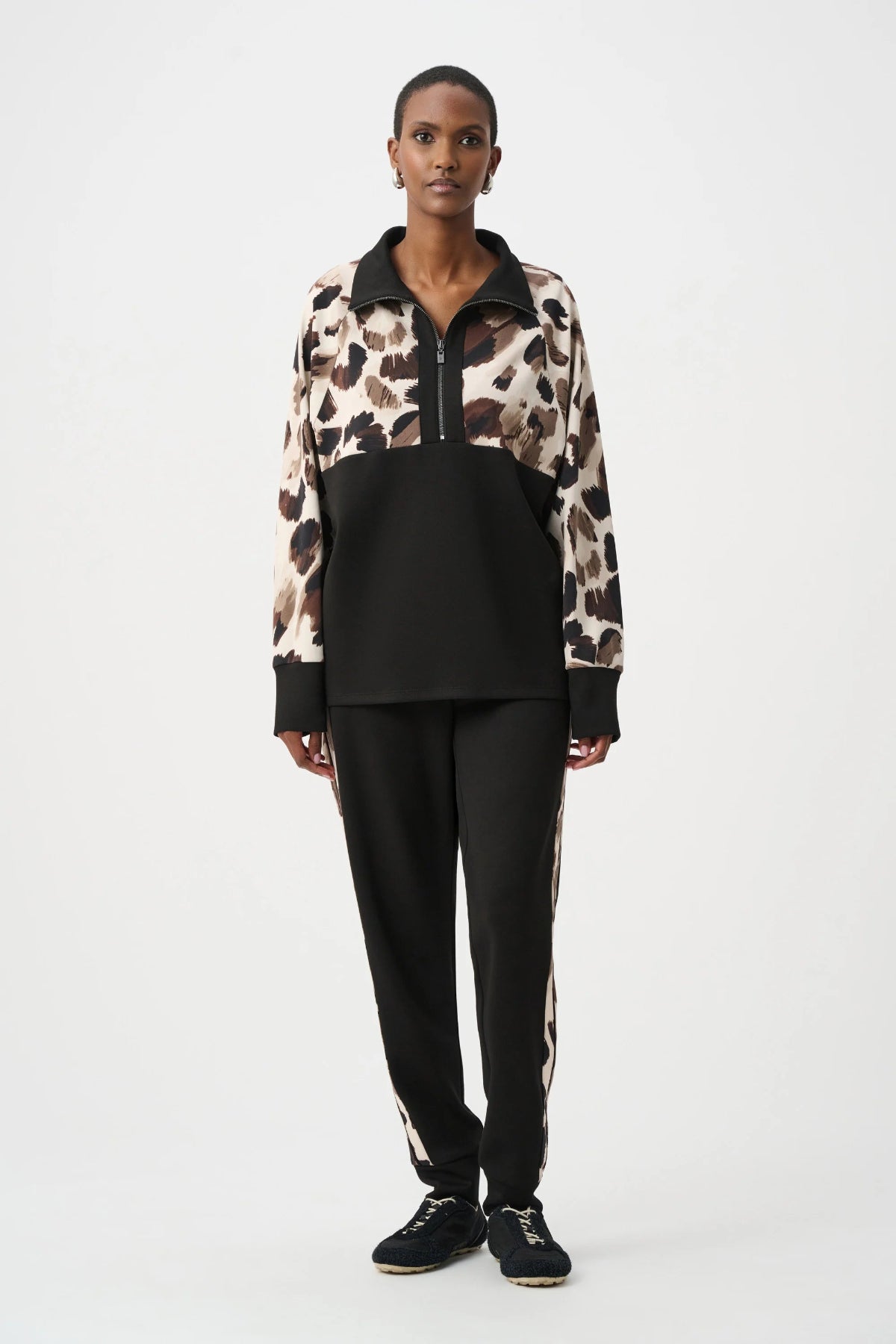 Scuba Jersey Animal Print Boxy Top