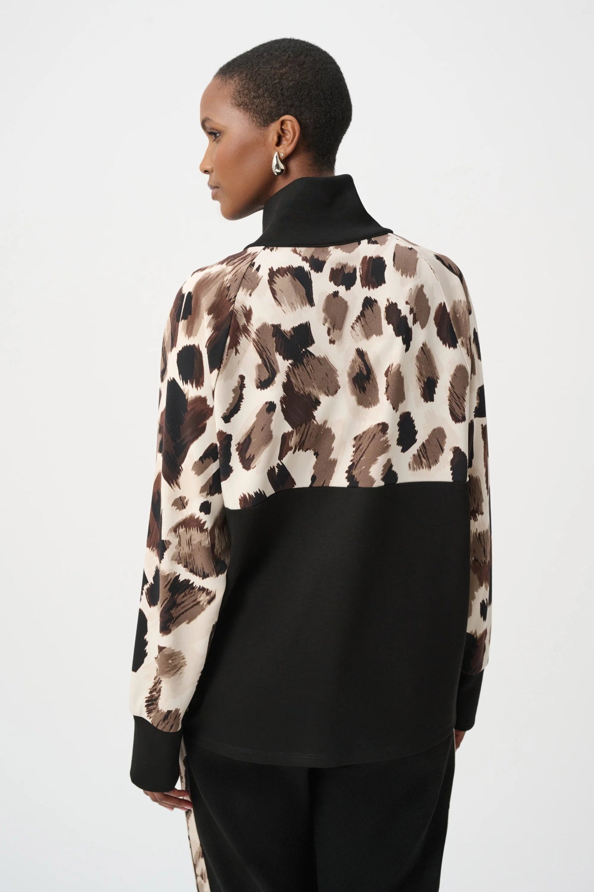Scuba Jersey Animal Print Boxy Top