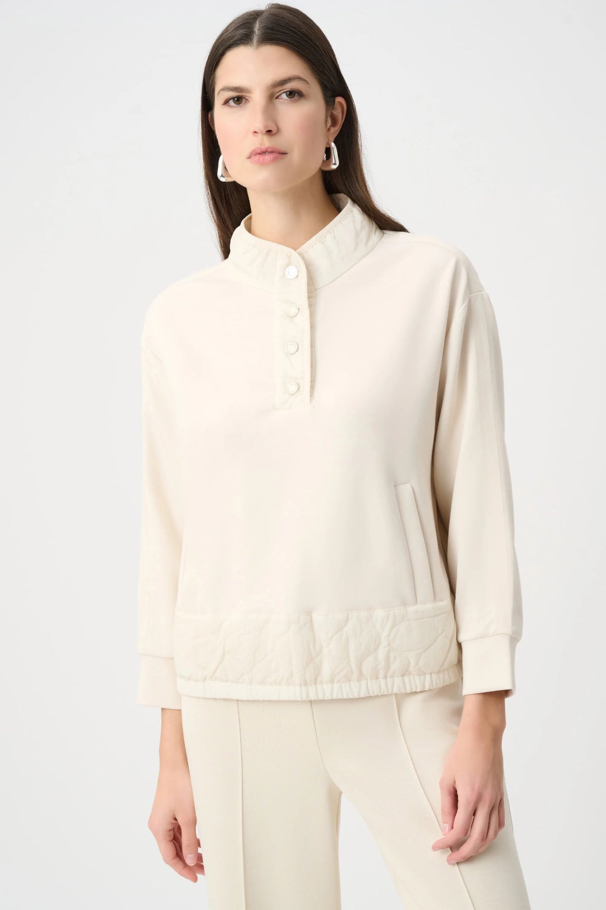 Scuba Jersey Funnel-Neck Jumper