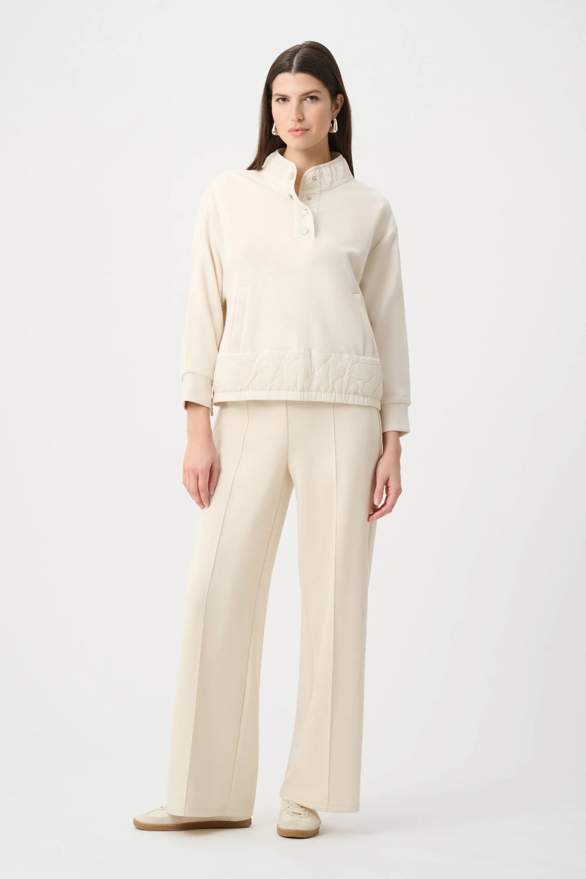 Scuba Jersey Funnel-Neck Jumper