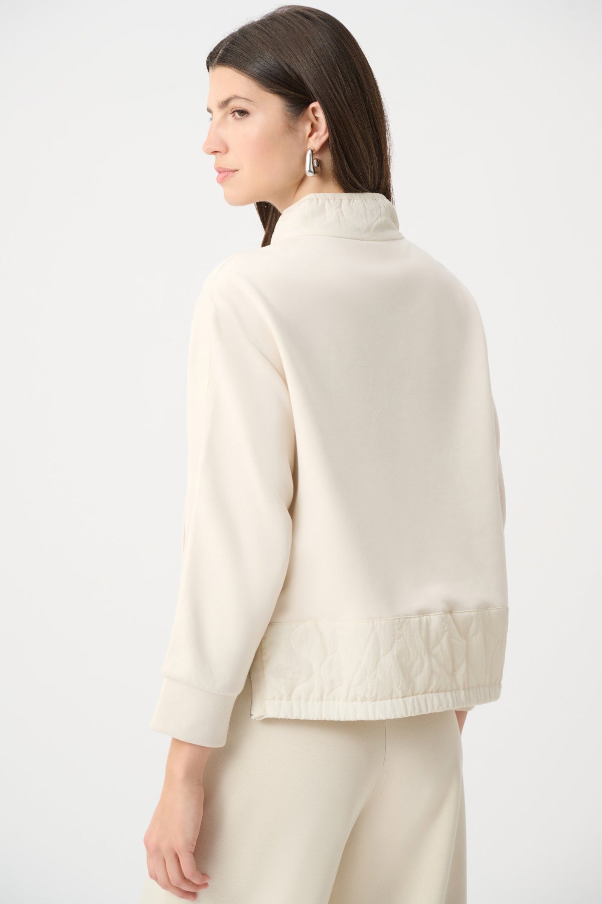 Scuba Jersey Funnel-Neck Jumper