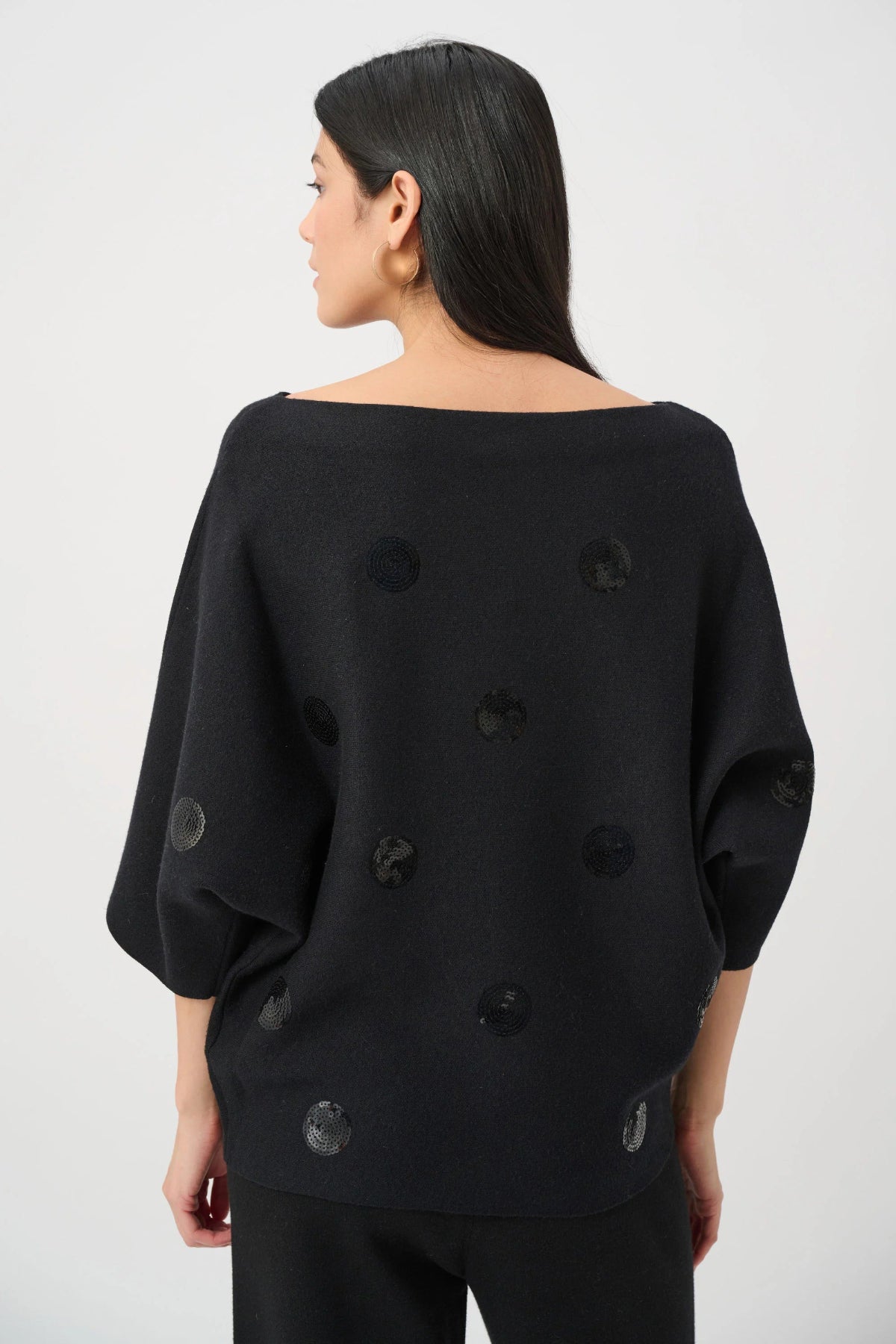 Joseph Ribkoff Embellished Sequin Polka Dot Jumper