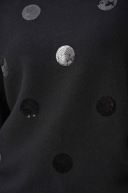 Joseph Ribkoff Embellished Sequin Polka Dot Jumper