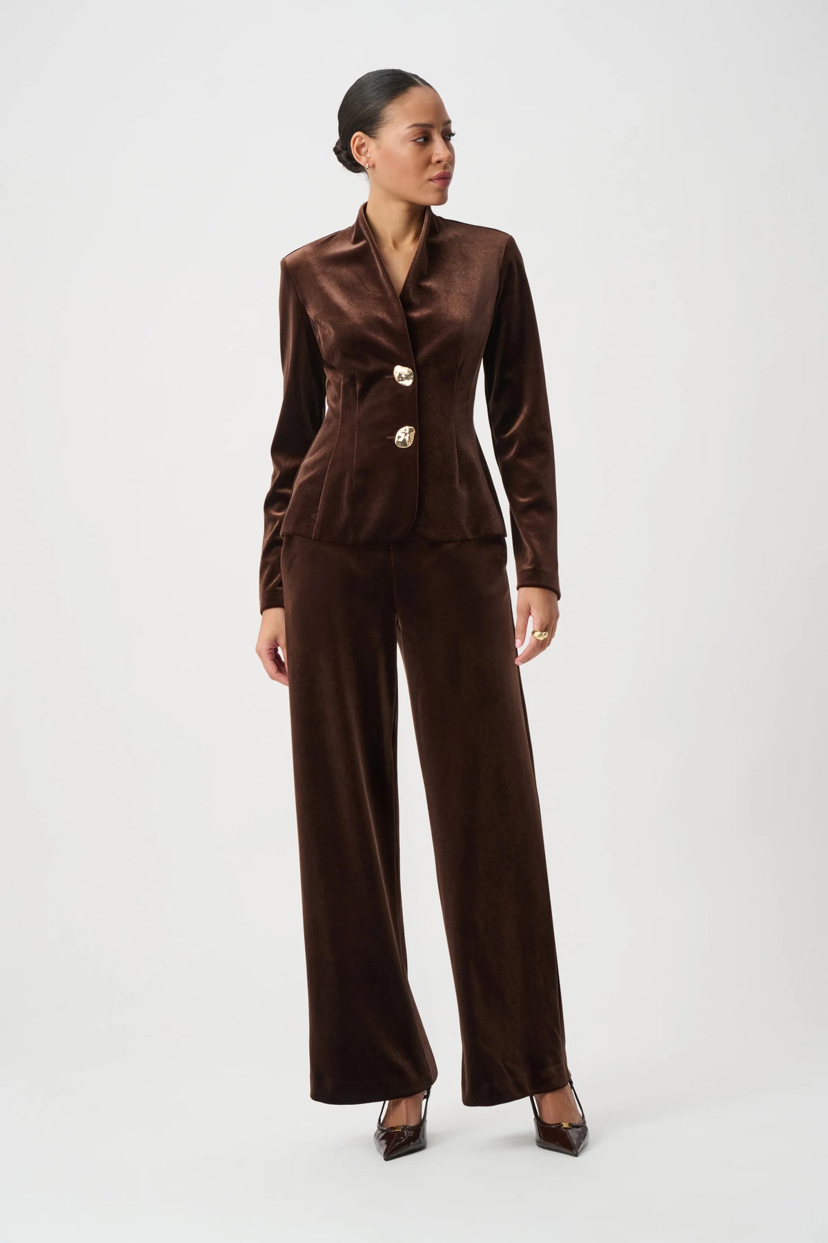Velvet Fitted Blazer
