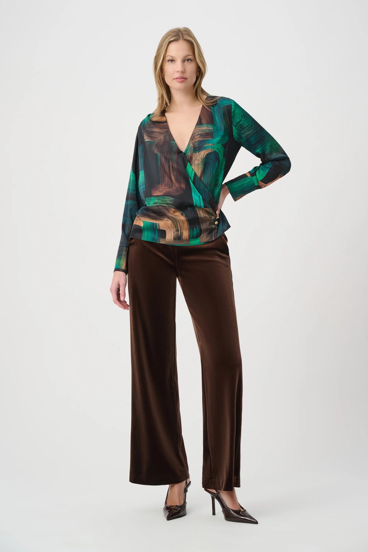 Mocha Wide Leg Trousers