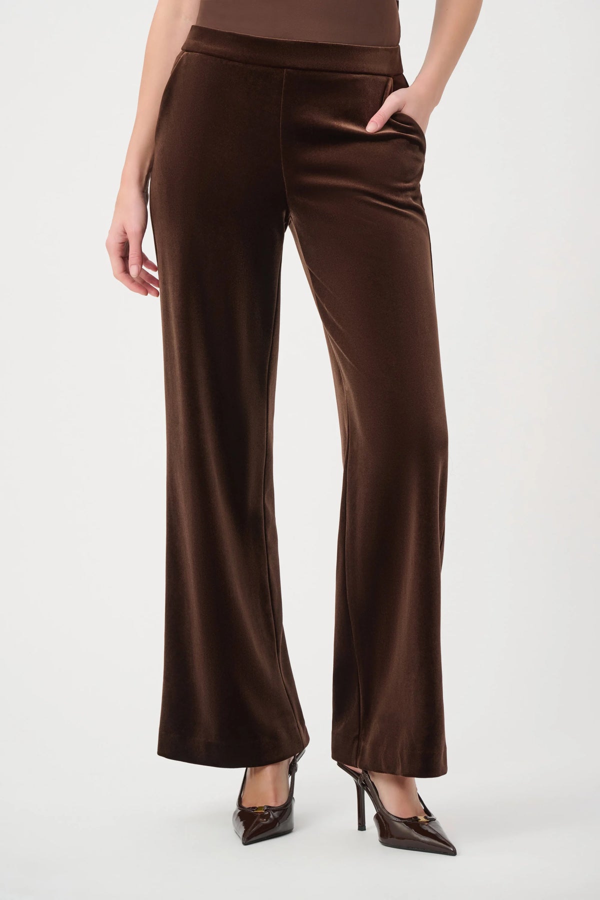 Mocha Wide Leg Trousers