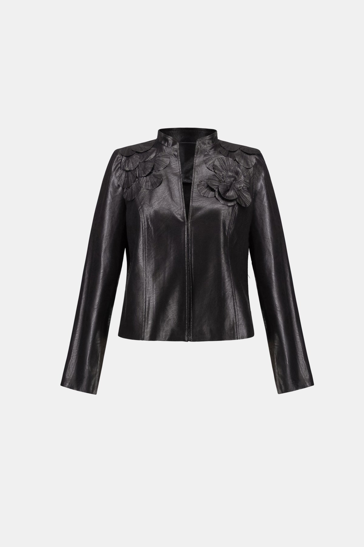 Embellished Foiled Suede Jacket
