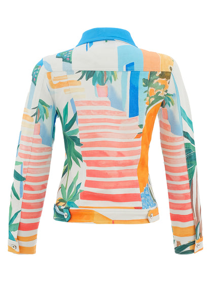 Dolcezza Pots on the Stairs Denim Style Jacket