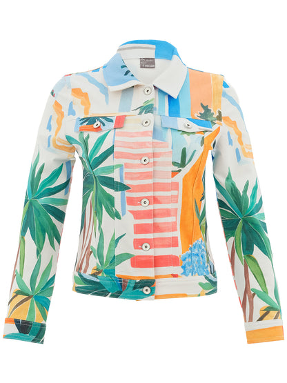 Dolcezza Pots on the Stairs Denim Style Jacket