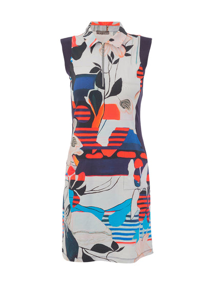 Dolcezza 'Interlaced 16' Dress with Zip Neckline