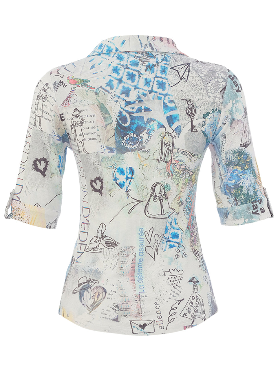 Dolcezza Abstract Print Modal Blouse