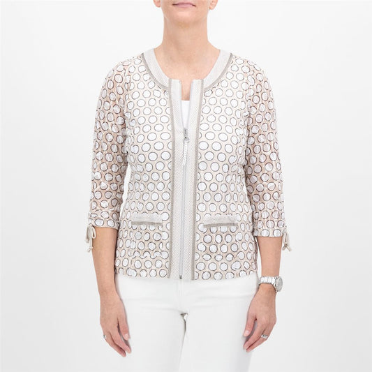 Polka Dot Print Jacket J4285