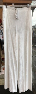 Load image into Gallery viewer, Seersucker Wide Leg Pull-On Trousers 251293
