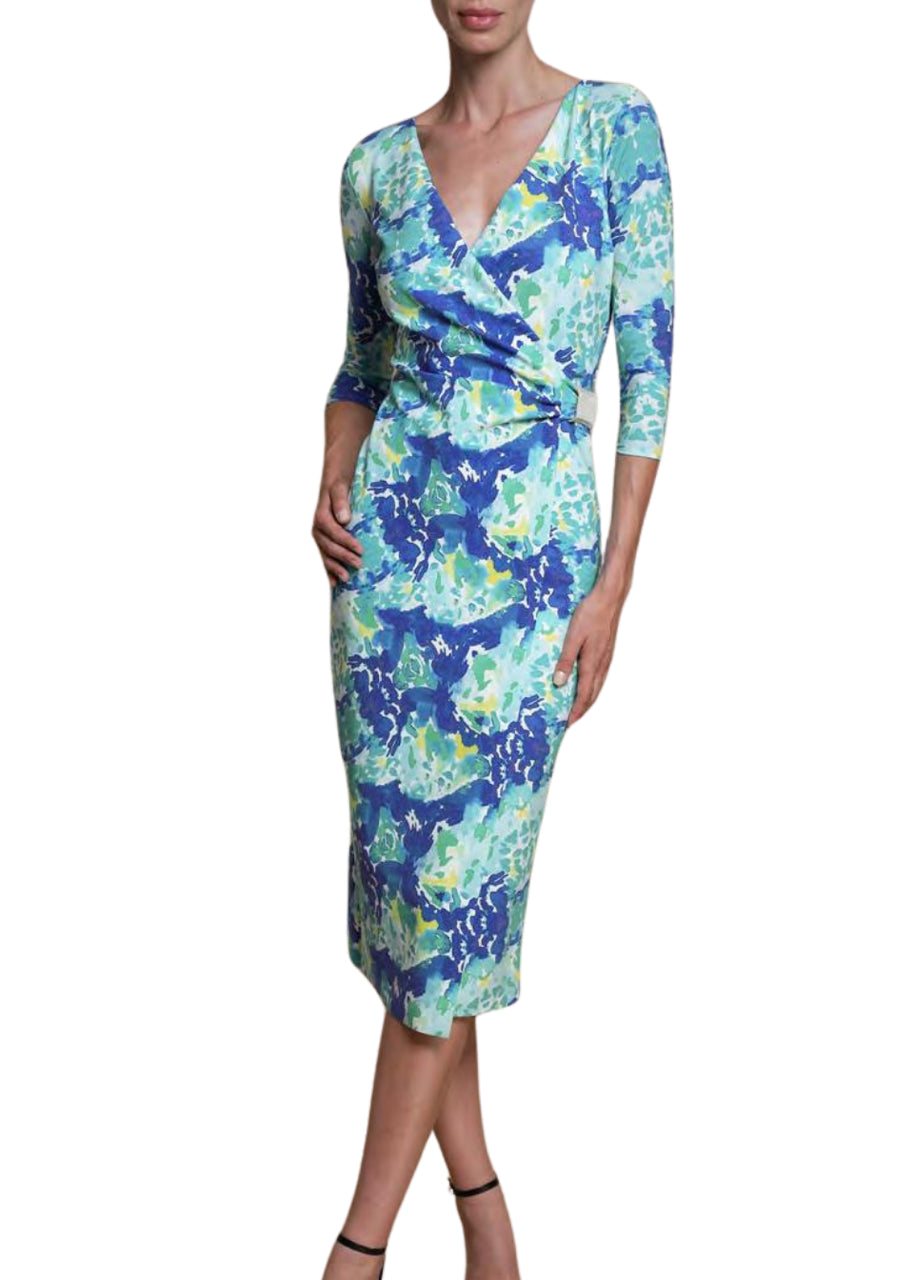 Shinzo Aqua Print Dress