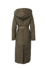Load image into Gallery viewer, Longline Puffer Coat in Navy
