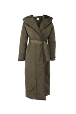 Load image into Gallery viewer, Longline Puffer Coat in Navy
