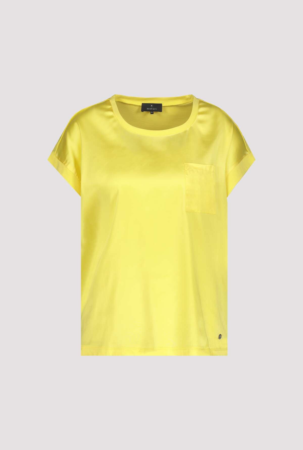 Sunshine Yellow Satin/Jersey T-Shirt 408379