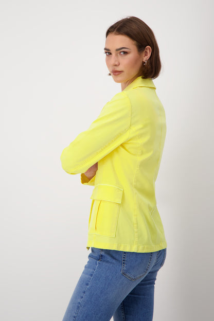 Yellow Safari Cotton Blazer 408392