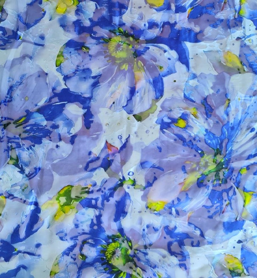 Allison Pure Silk Floral Print Tiered Dress with Bolero