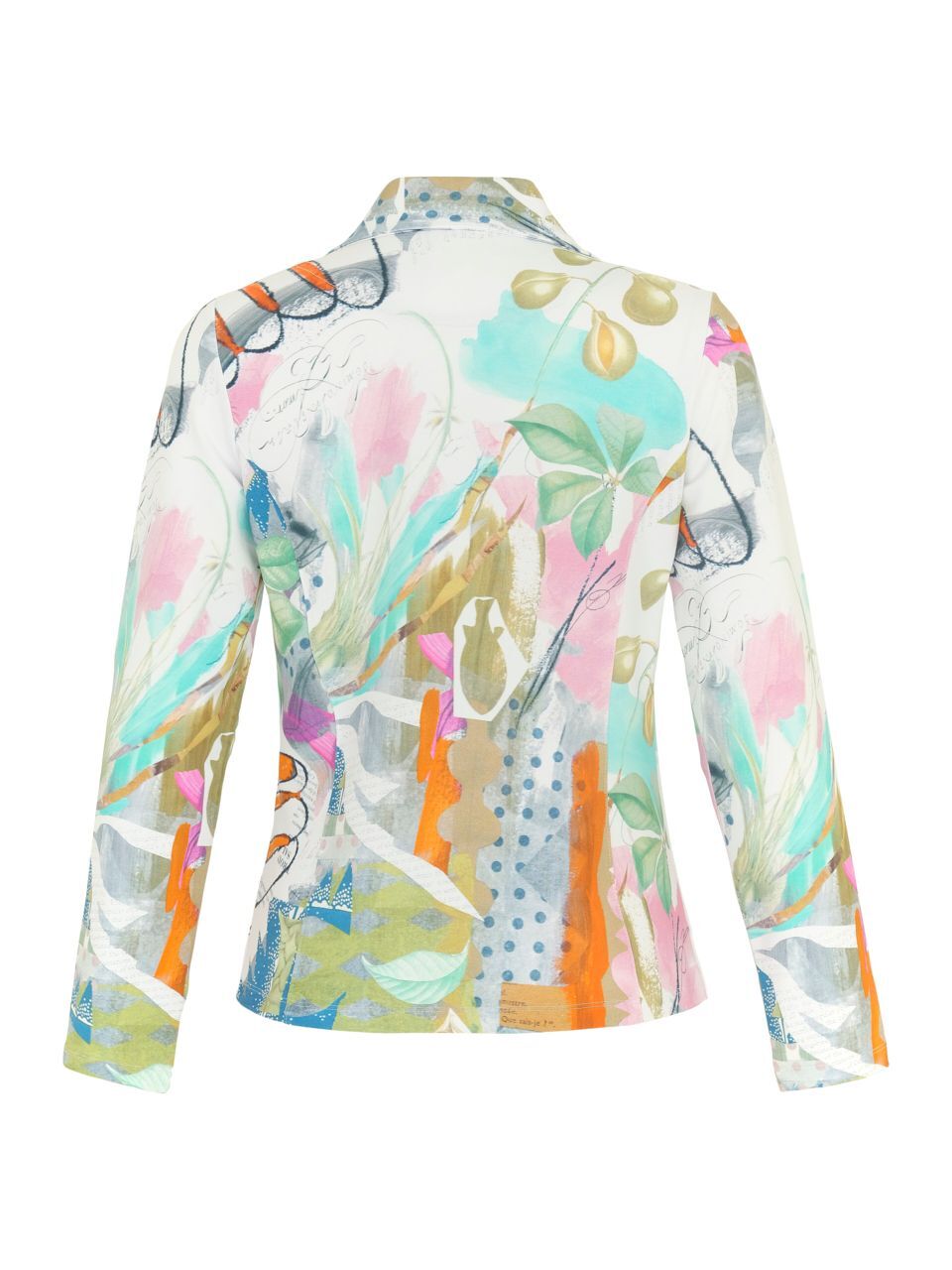 Pastel Botanical Print Blazer 24608