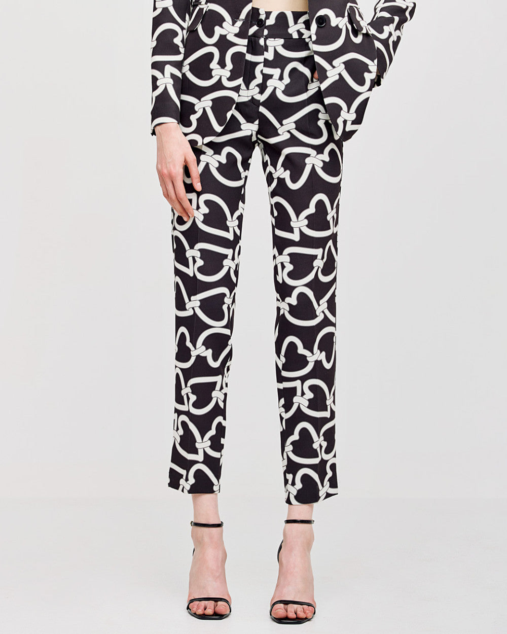 Heart Printed High-waist Trousers  43-5059