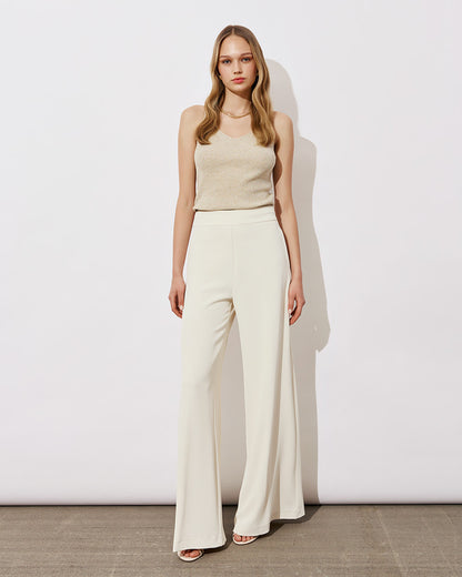 Metallic Knitted Top with Straps 43-8004