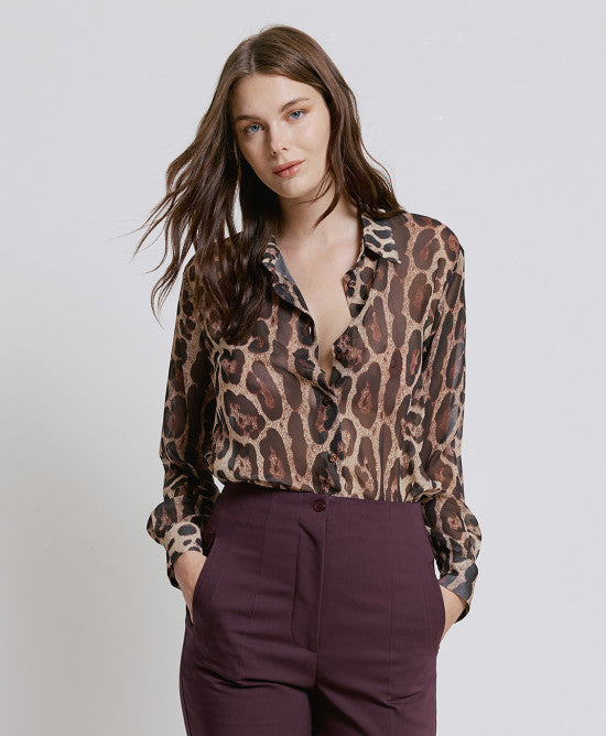 Leopard Print Shirt  44-7057