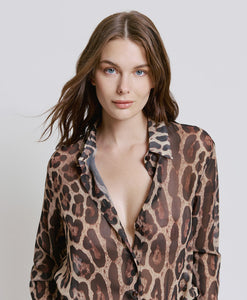 Leopard Print Shirt  44-7057