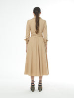 Load image into Gallery viewer, White Shirtwaist Cotton Midi  Dress 47560
