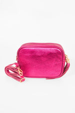 Load image into Gallery viewer, Metallic Leather Camera Bag
