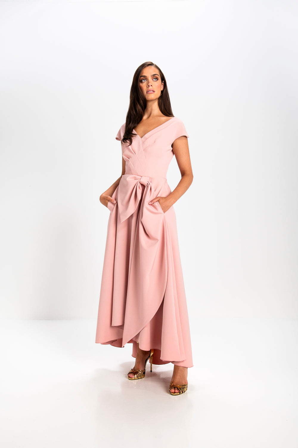 Safia Bow Flare Dress