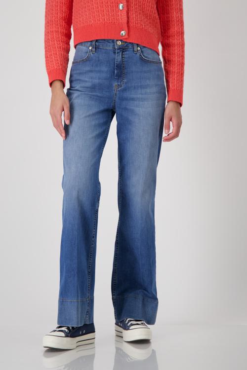 Bootcut Jeans with Cuff Patch 408374