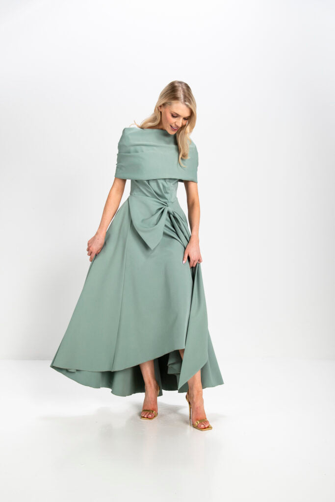 Safia Bow Flare Dress