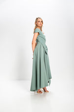 Load image into Gallery viewer, Safia Bow Flare Dress
