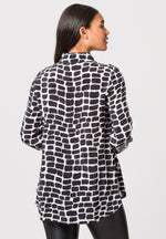 Load image into Gallery viewer, Monochrome Pattern Print Shirt 425101
