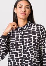 Load image into Gallery viewer, Monochrome Pattern Print Shirt 425101
