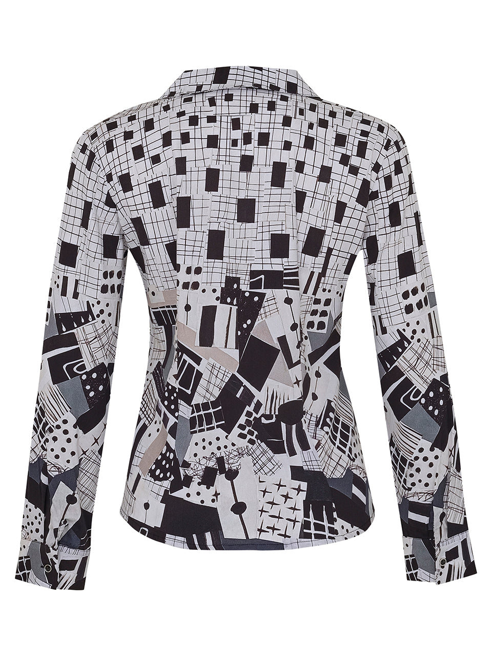 Monochrome Geo Print Shirt 73606