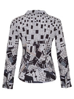 Load image into Gallery viewer, Monochrome Geo Print Shirt 73606
