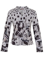Load image into Gallery viewer, Monochrome Geo Print Shirt 73606
