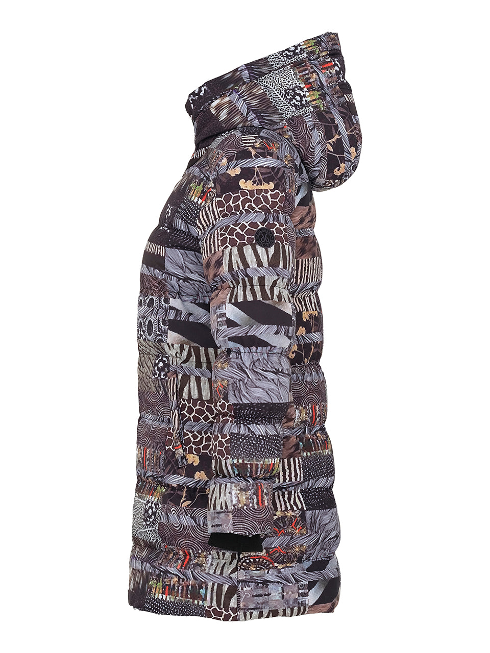 Mixed Animal Print Puffer Coat 73841