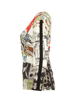 Load image into Gallery viewer, &#39;Transmutation II&#39; V-Neck Wrap Top 74691
