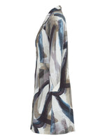 Load image into Gallery viewer, Abstract Print Cashmere Feel Coat 74890
