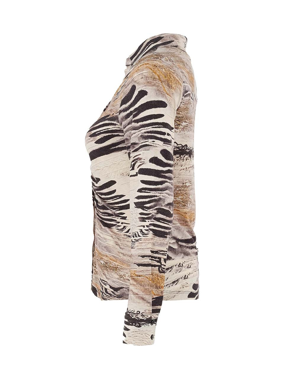 Dolcezza Abstract Safari Print Button-Up Top Lucindas
