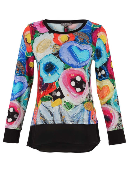 Dolcezza Vigo "I believe in Angels" Print Top Lucindas