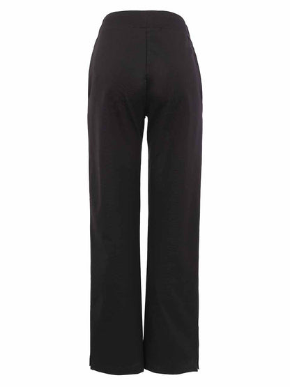 Sporty Chic Wide-Leg Trouser