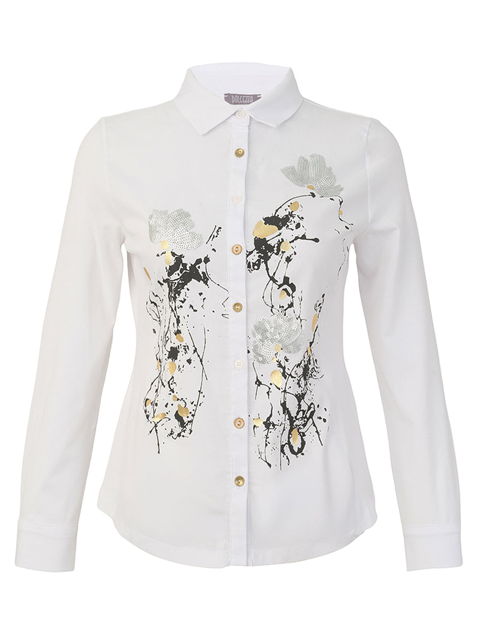 Breeze of Gold and Silver Blouse