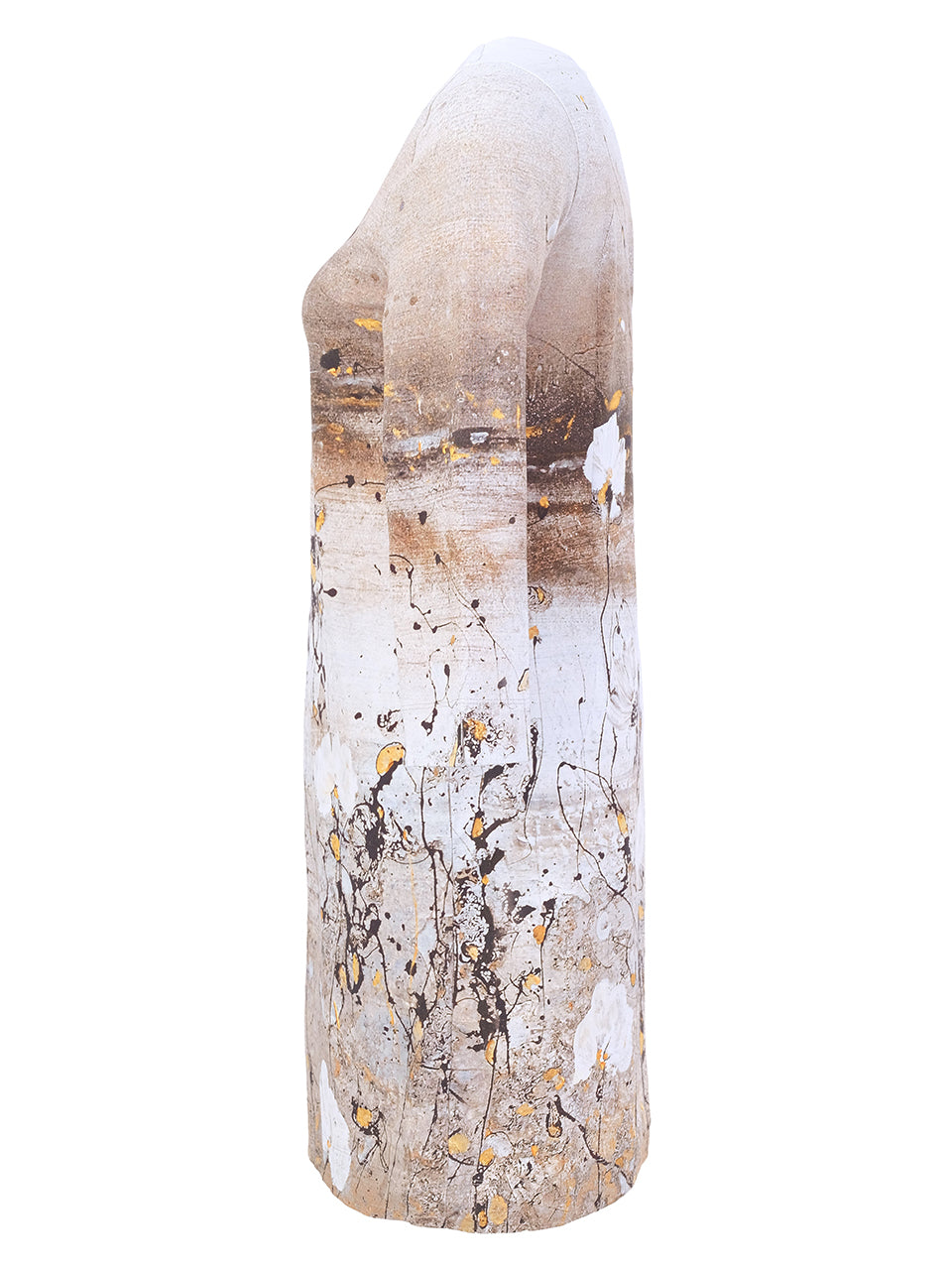 Brisa Plata Keyhole Neck Dress
