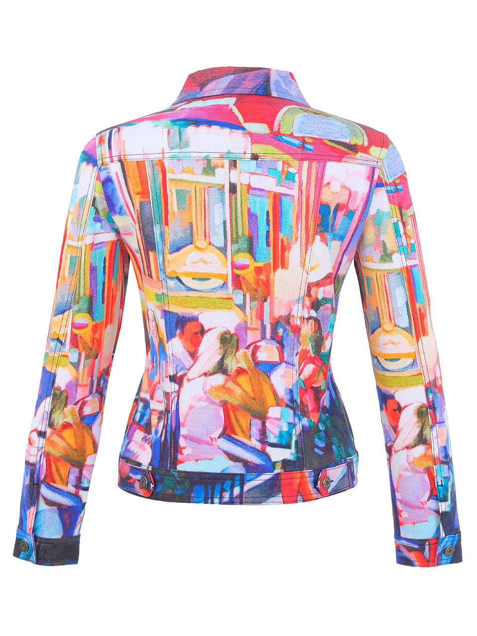 Café de Paris Abstract Print Jacket